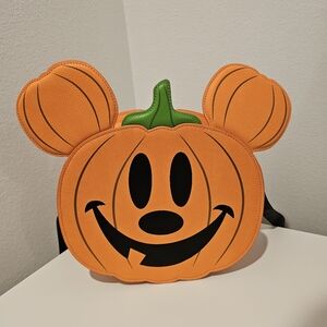 Loungefly mickey pumpkin crossbody bag